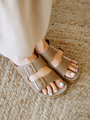 Sandales Hawaii Oiled Leather Clay