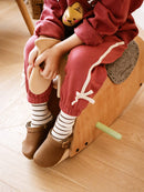 Zuecos Shetland de arcilla y cuero engrasado