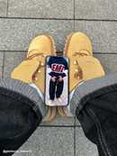 Zuecos tipo pinza de cuero Ambra Velour