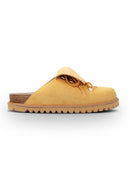 Zuecos tipo pinza de cuero Ambra Velour