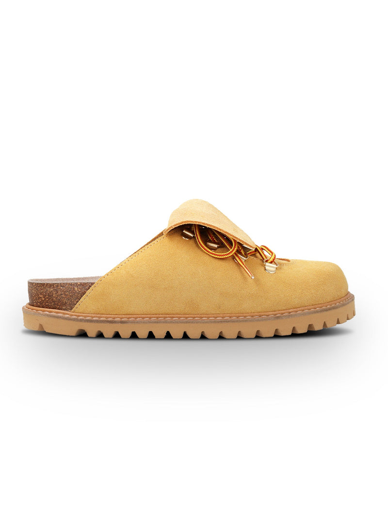 Zuecos tipo pinza de cuero Ambra Velour