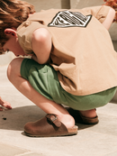 Zuecos Habana Shetland de piel engrasada