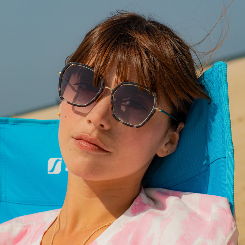 Lunettes De Soleil Michaela.S - Écaille Noir - Mixte