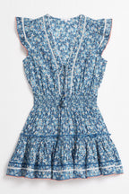 Robe Courte Anais - Blue Paquerette - Enfant
