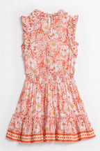 Robe Courte Triny - Orange Mid 70'S Garden - Enfant
