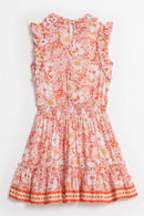 Robe Courte Triny - Orange Mid 70'S Garden - Enfant