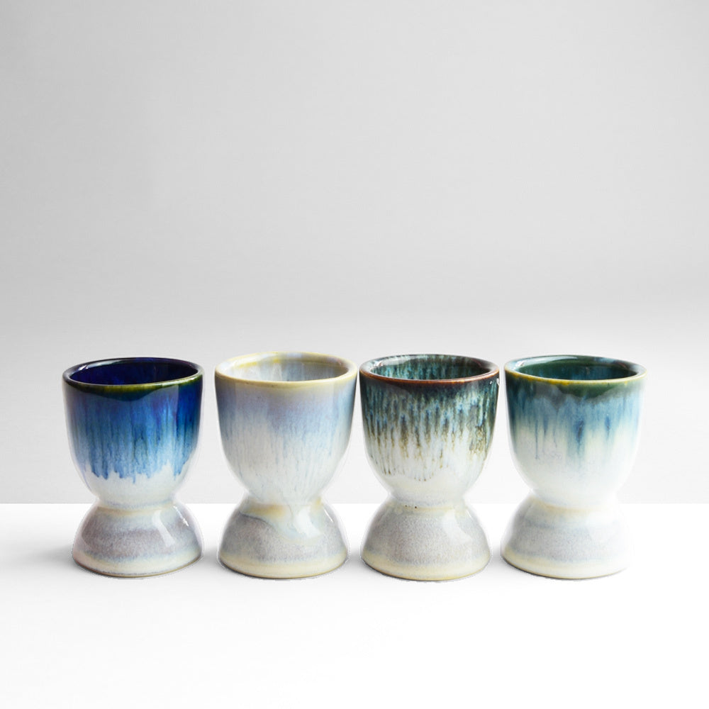 Set de 4 Hueveras - Mix Azul