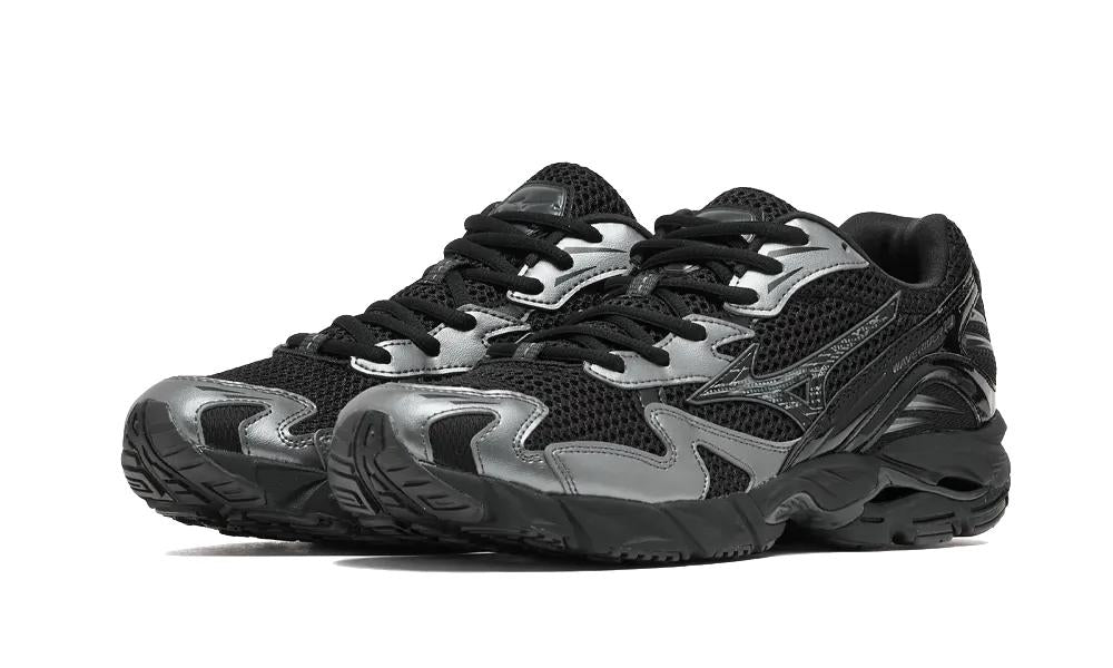 Mizuno - Wave Rider 10 Sport Black Sand Metallic Gray - Gris