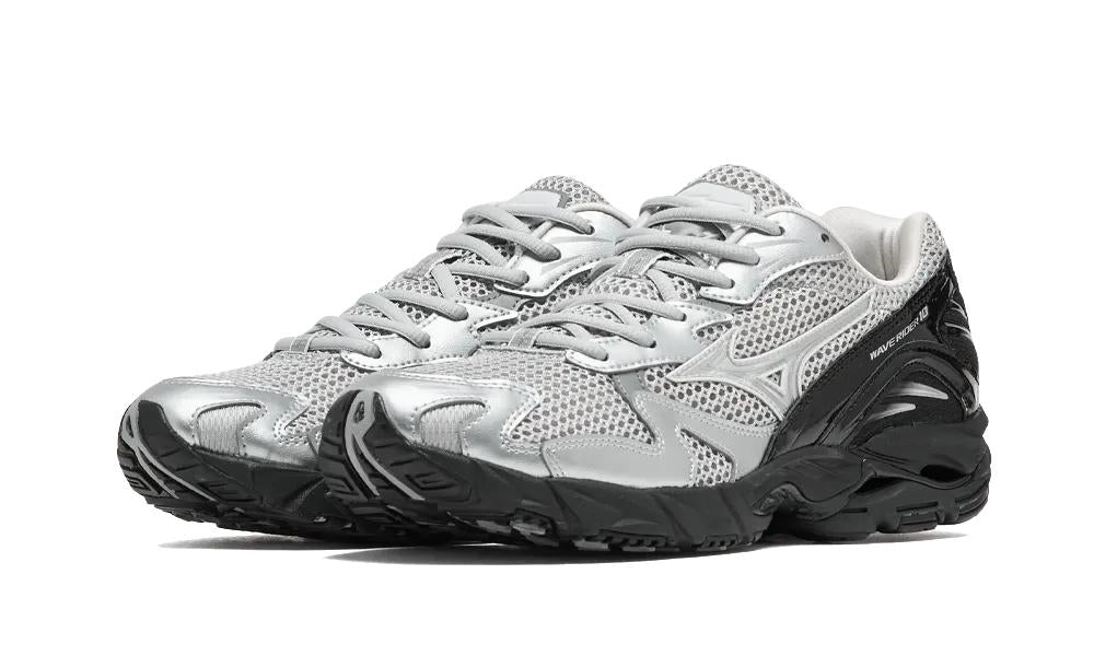 Mizuno - Wave Rider 10 Sport Harbor Mist Silver Black - Gris