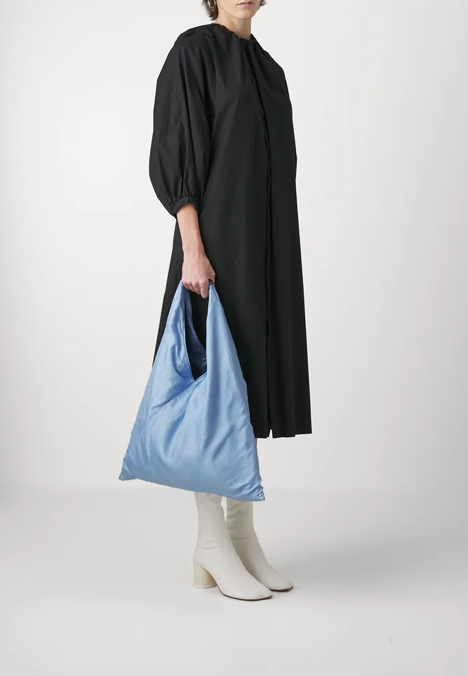 Mm6 Maison Margiela - Robe Midi Coton Noir - Femme