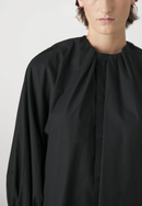 Mm6 Maison Margiela - Robe Midi Coton Noir - Femme
