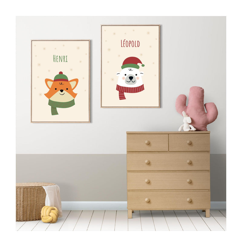 Pósters personalizados - Animales navideños