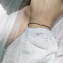 Mon Précieux Diamant Taille Poire Rouge - Argent - Femme