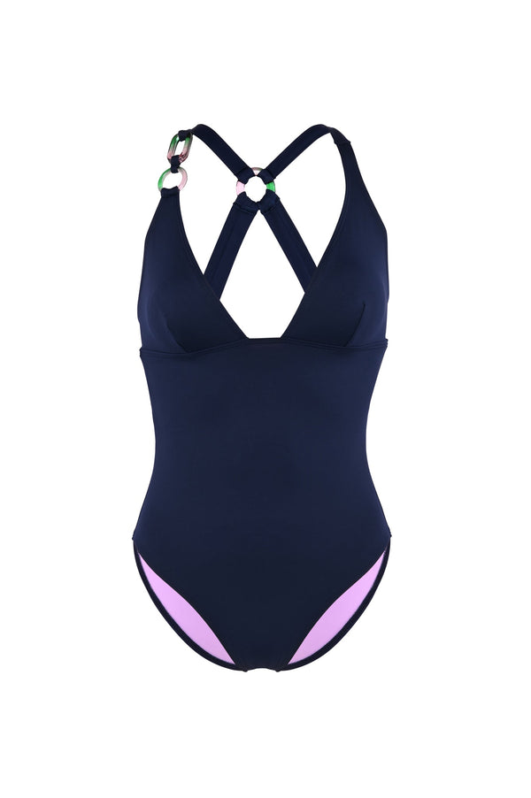 Bañador de 1 pieza Beleza Pura - Azul marino