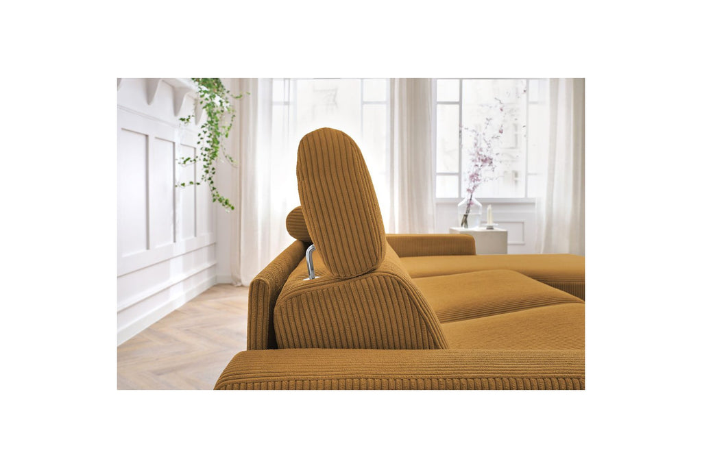 Reversible Corner Sofa Bed with Storage - 140x190 - Monaco - Corduroy