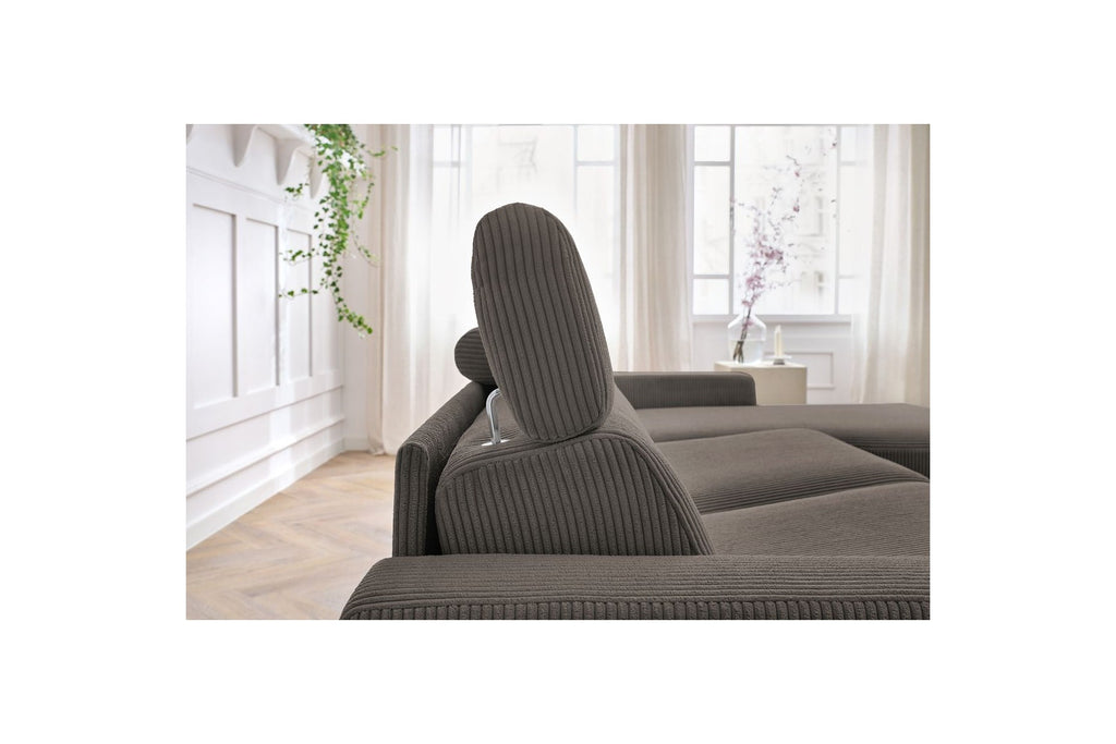 Reversible Corner Sofa Bed with Storage - 140x190 - Monaco - Corduroy