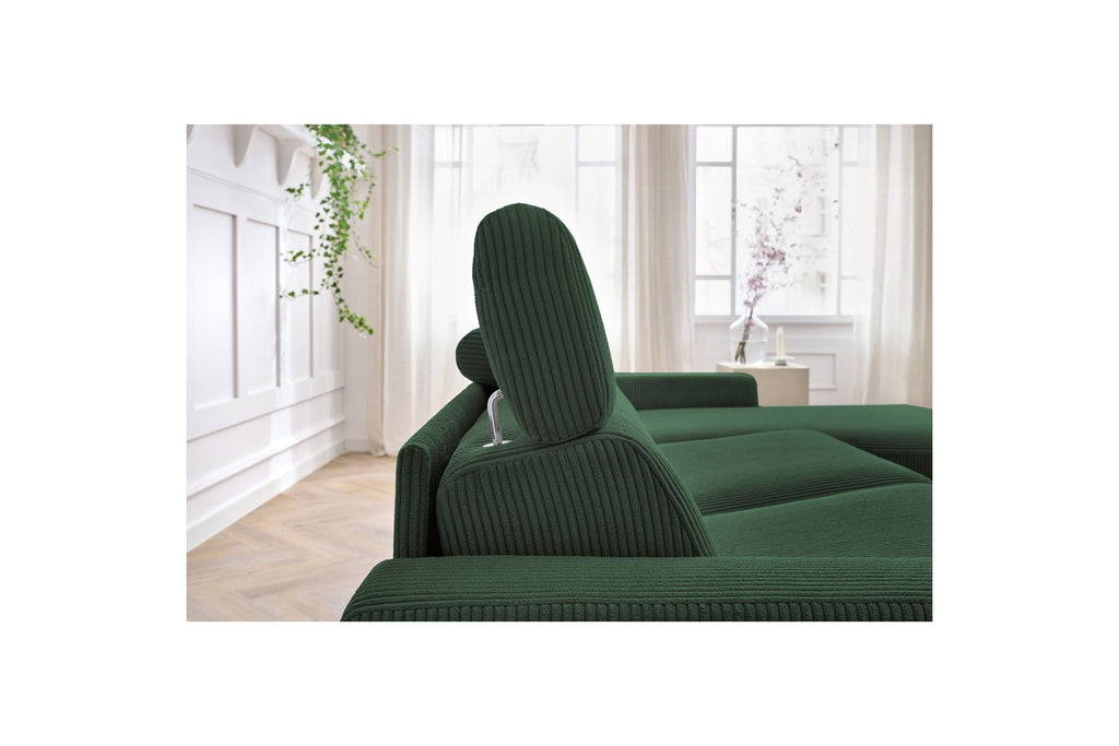 Reversible Corner Sofa Bed with Storage - 140x190 - Monaco - Corduroy