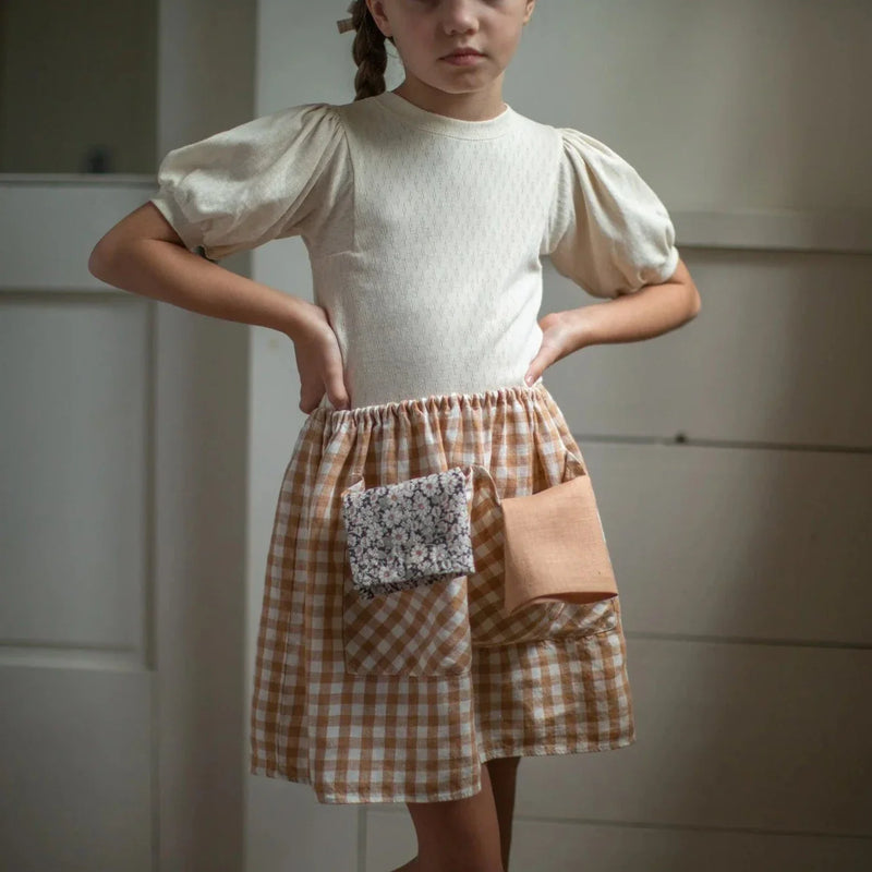 Falda vichy Emelia - Selección Soor Ploom disponible en amaetc.com, concept store ecológico para niños