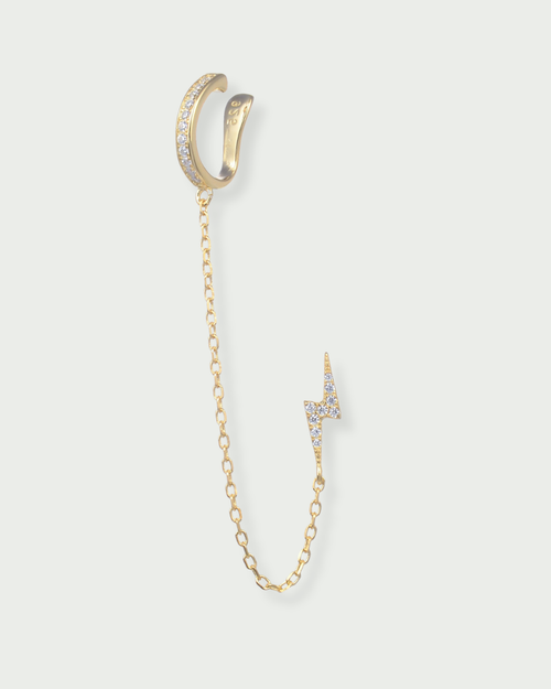 Monoboucle Earcuff Éclair - Doré