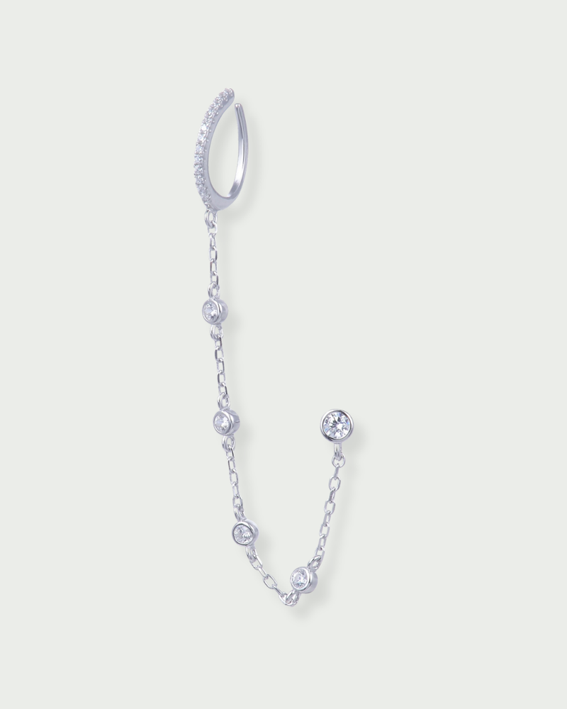 Monoboucle Earcuff Intemporel - Blanc