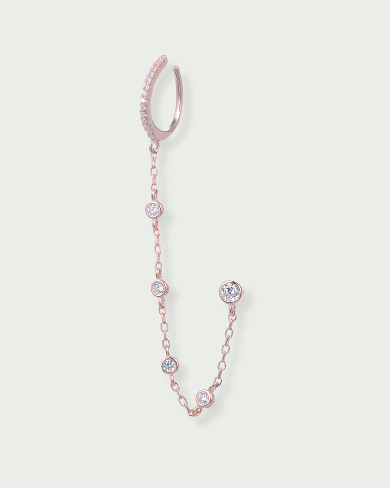 Monoboucle Earcuff Intemporel - Rose