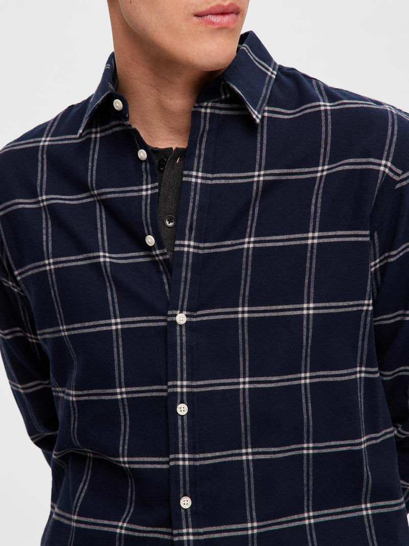 Chemise En Flanelle - Dark Sapphire - Homme