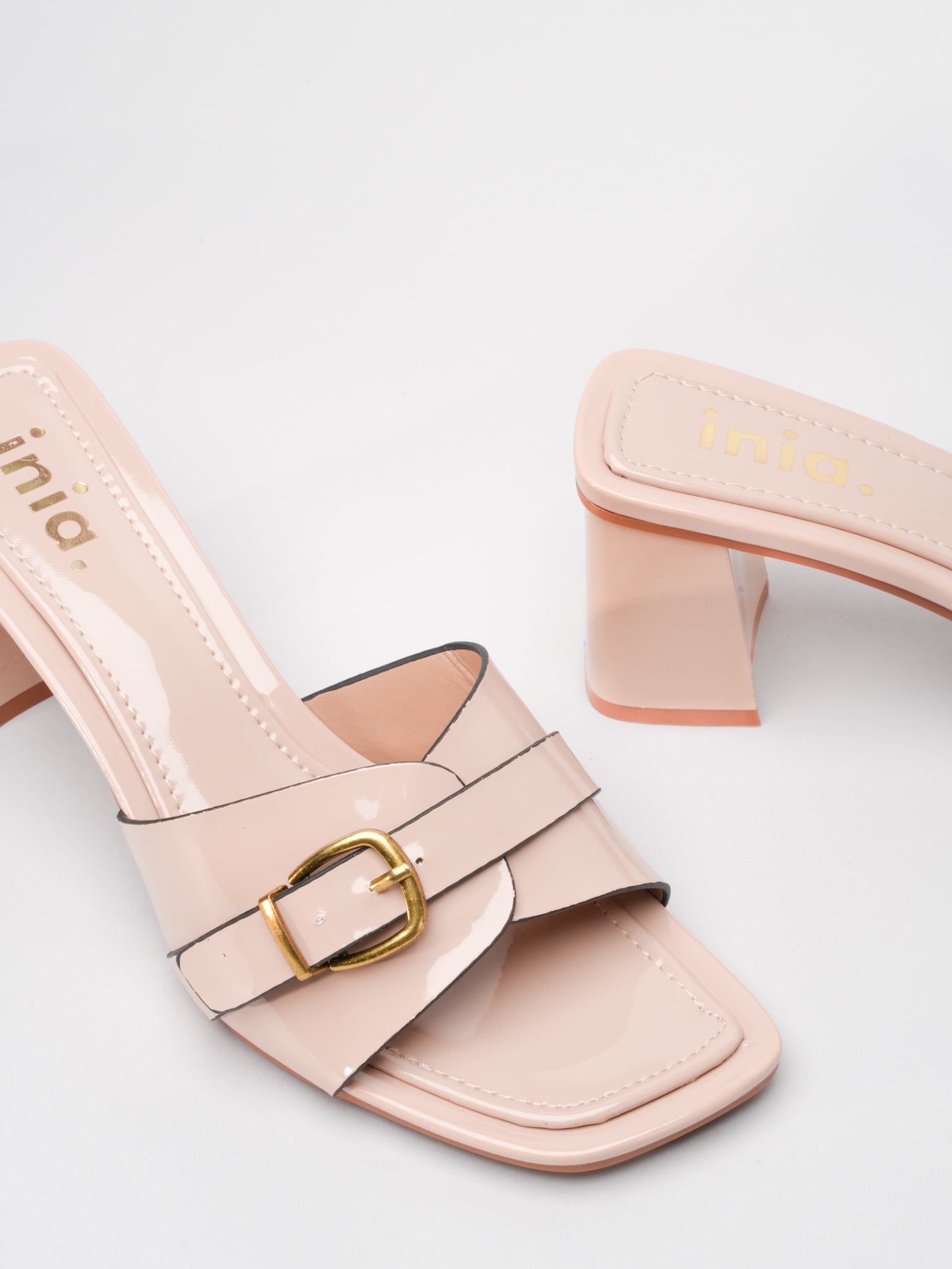 Mules À Talons Lise - Beige
