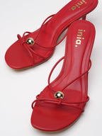 Sandales Mules Alba - Rouge