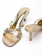Mules À Talons Lou - Or