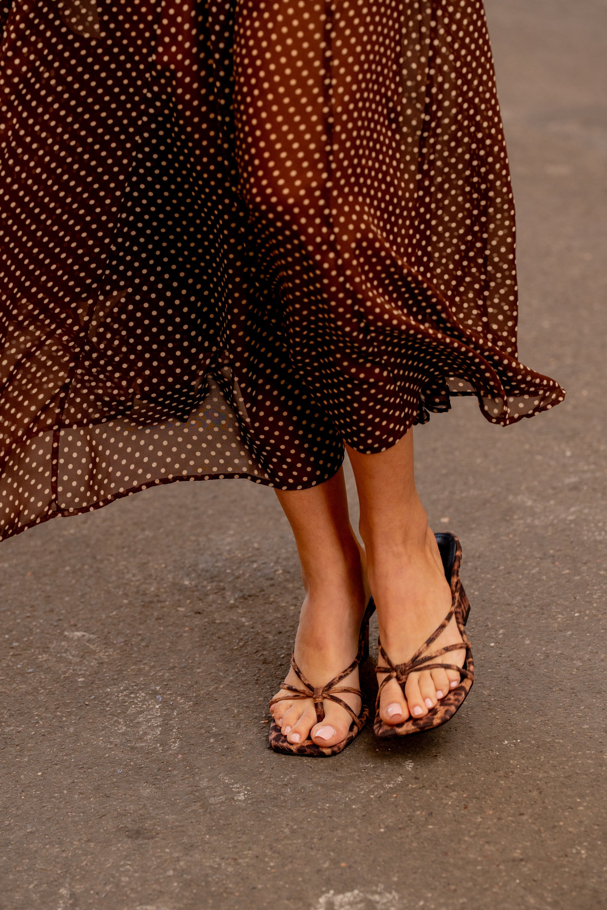 Mules Compensées Gia - Leopard