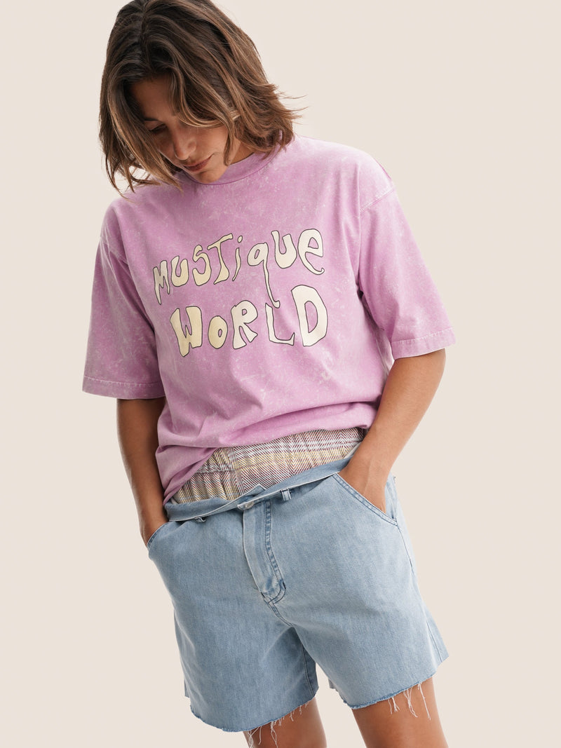 T-Shirt Purple Mustique World