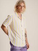 Chemise Yellow & Lilac Striped