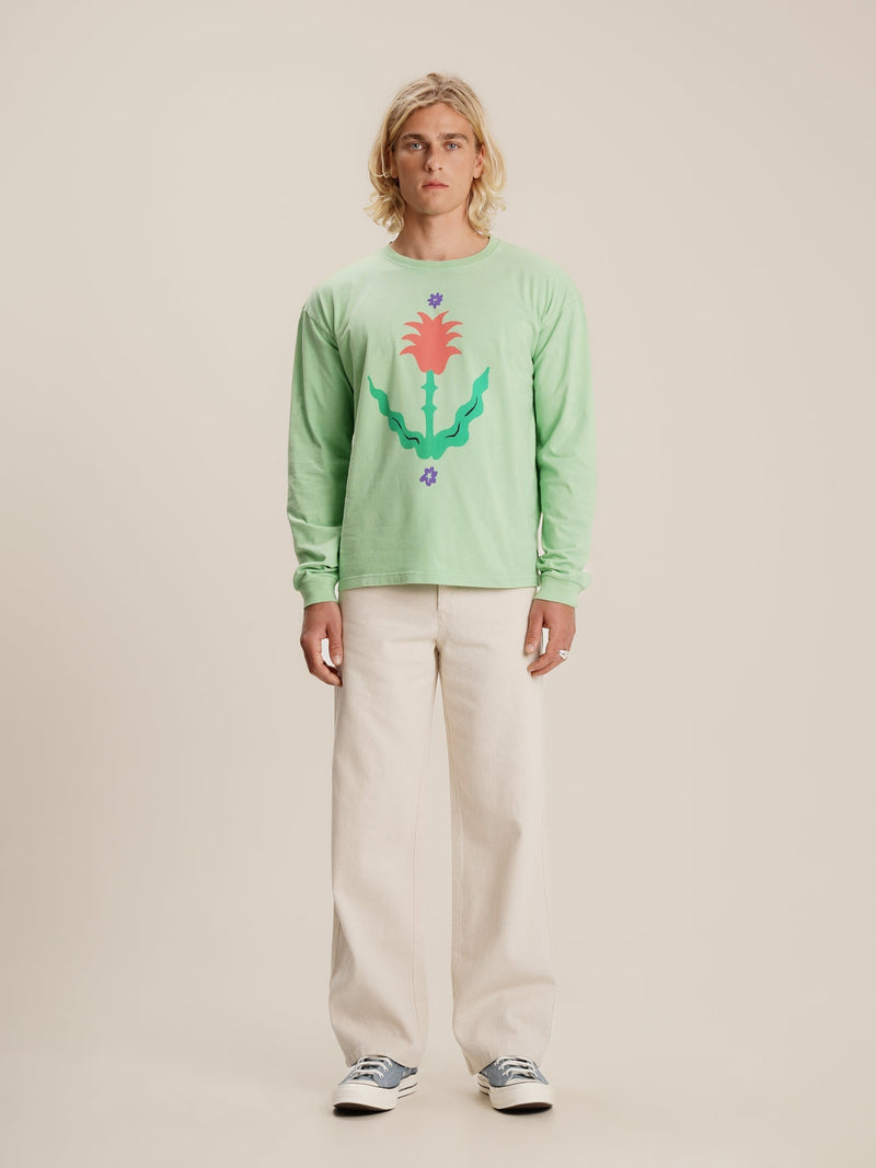 T-Shirt Green Tulip Longsleeve