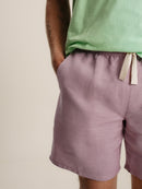 Short Lilac Linen