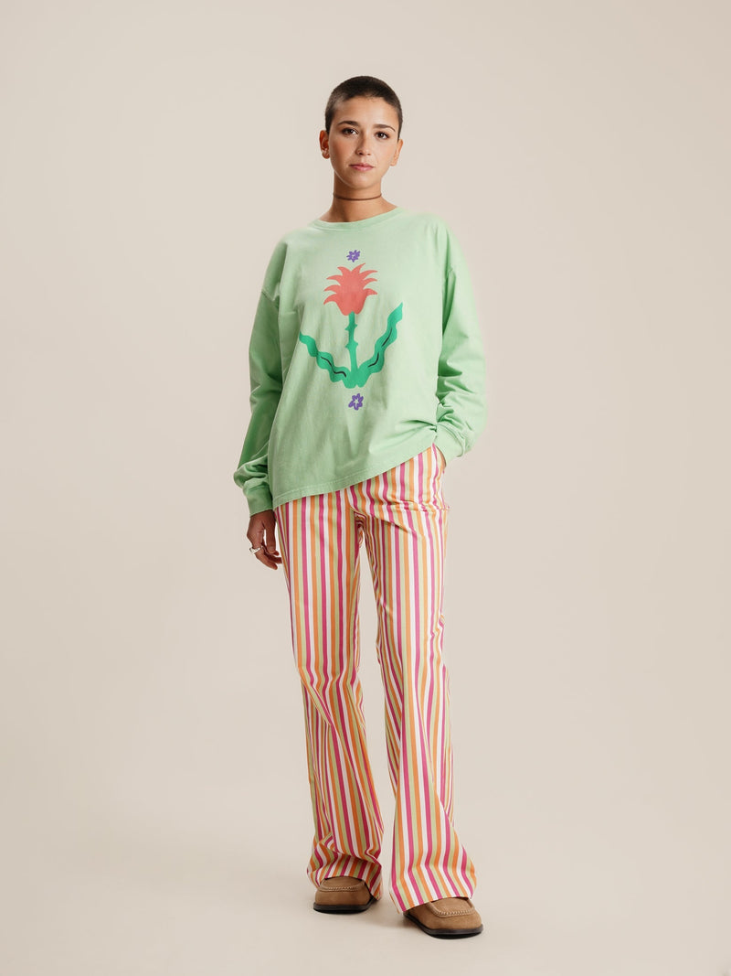 T-Shirt Green Tulip Longsleeve