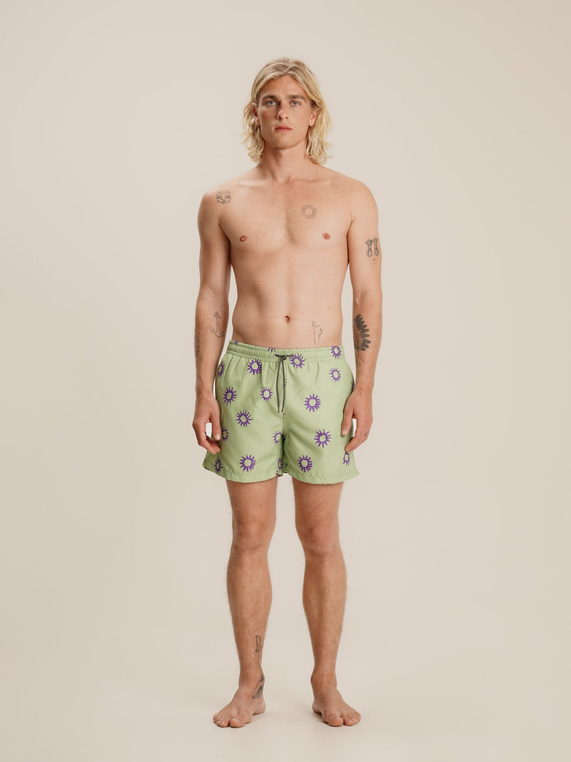 Short De Bain Homme Green Sun