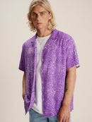 Chemise Purple Patterned