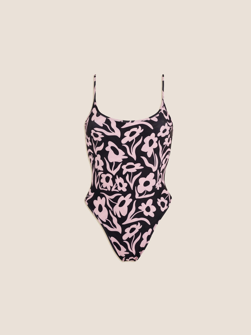 Maillot Une Pièce Femme Dark Flowers