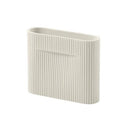 Vase En Faïence Blanc 16.5cm Ridge - Muuto