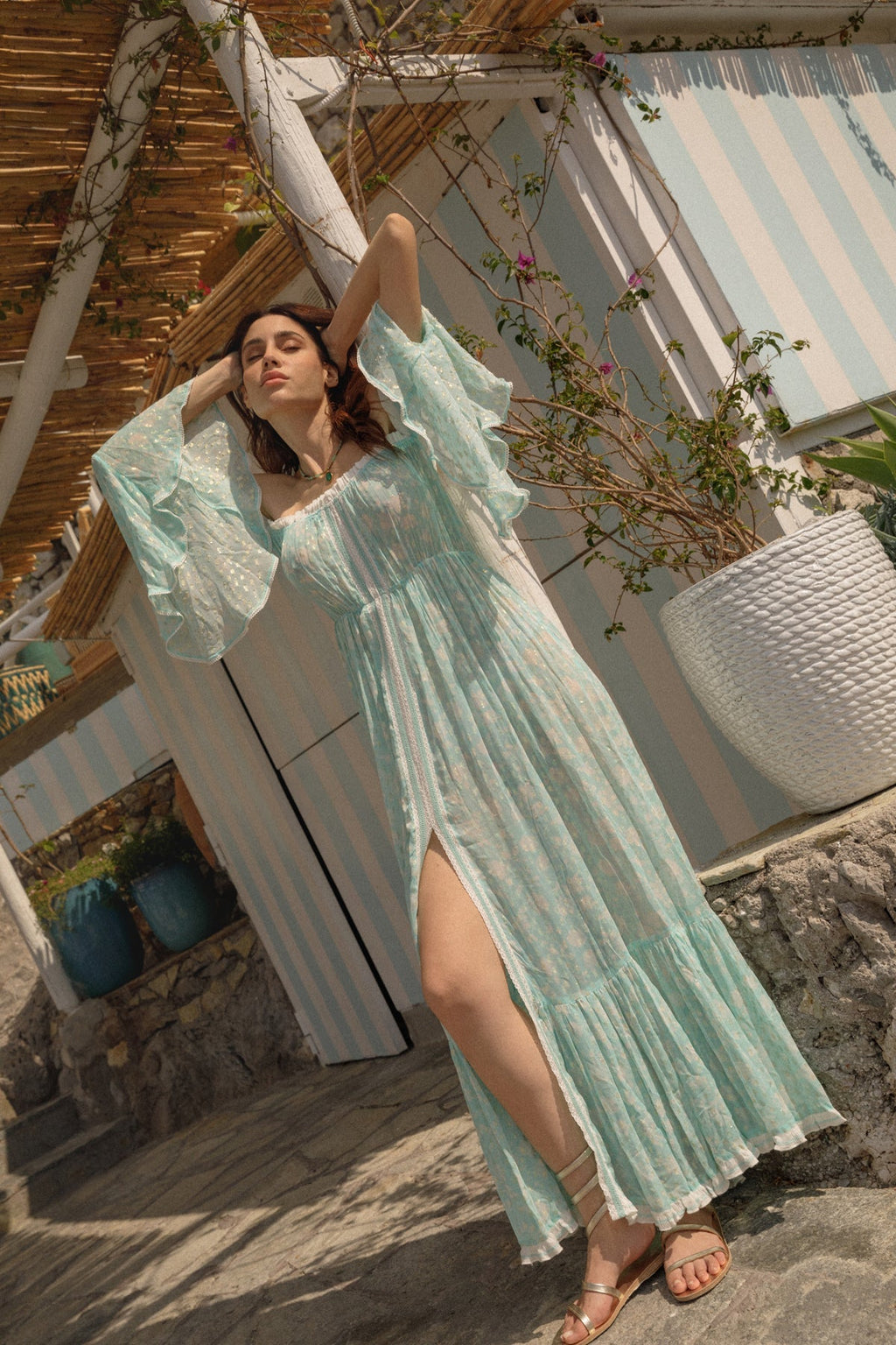 Vestido Evana - Aqua