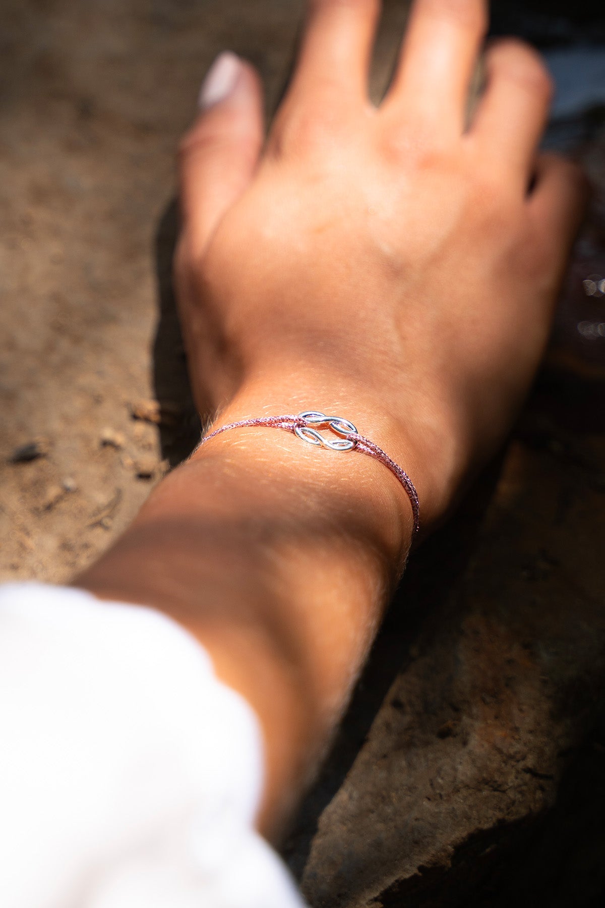 Adra Bracelet - Light Pink Glitter