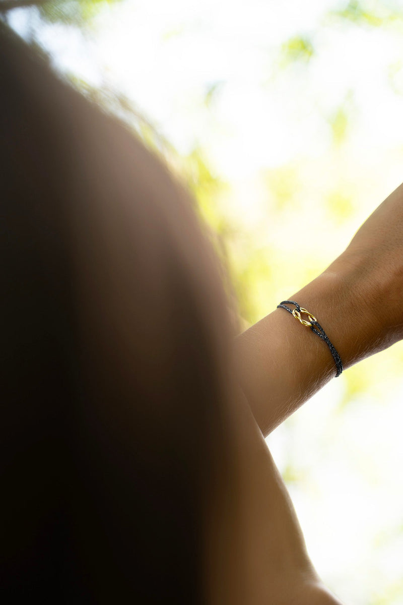 Bracelet Gaeta - Anthracite Pailleté