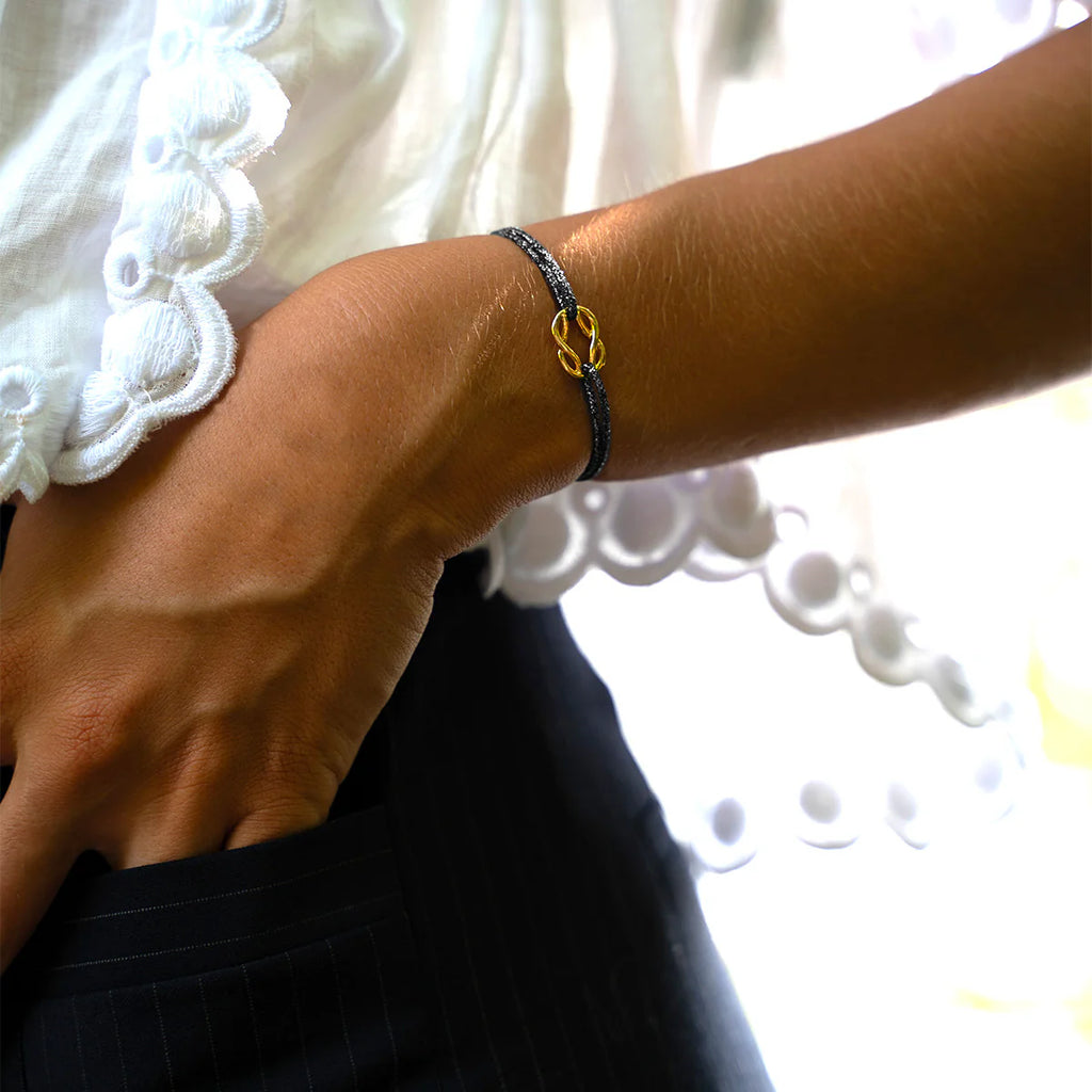 Gaeta Bracelet - Glittery Anthracite