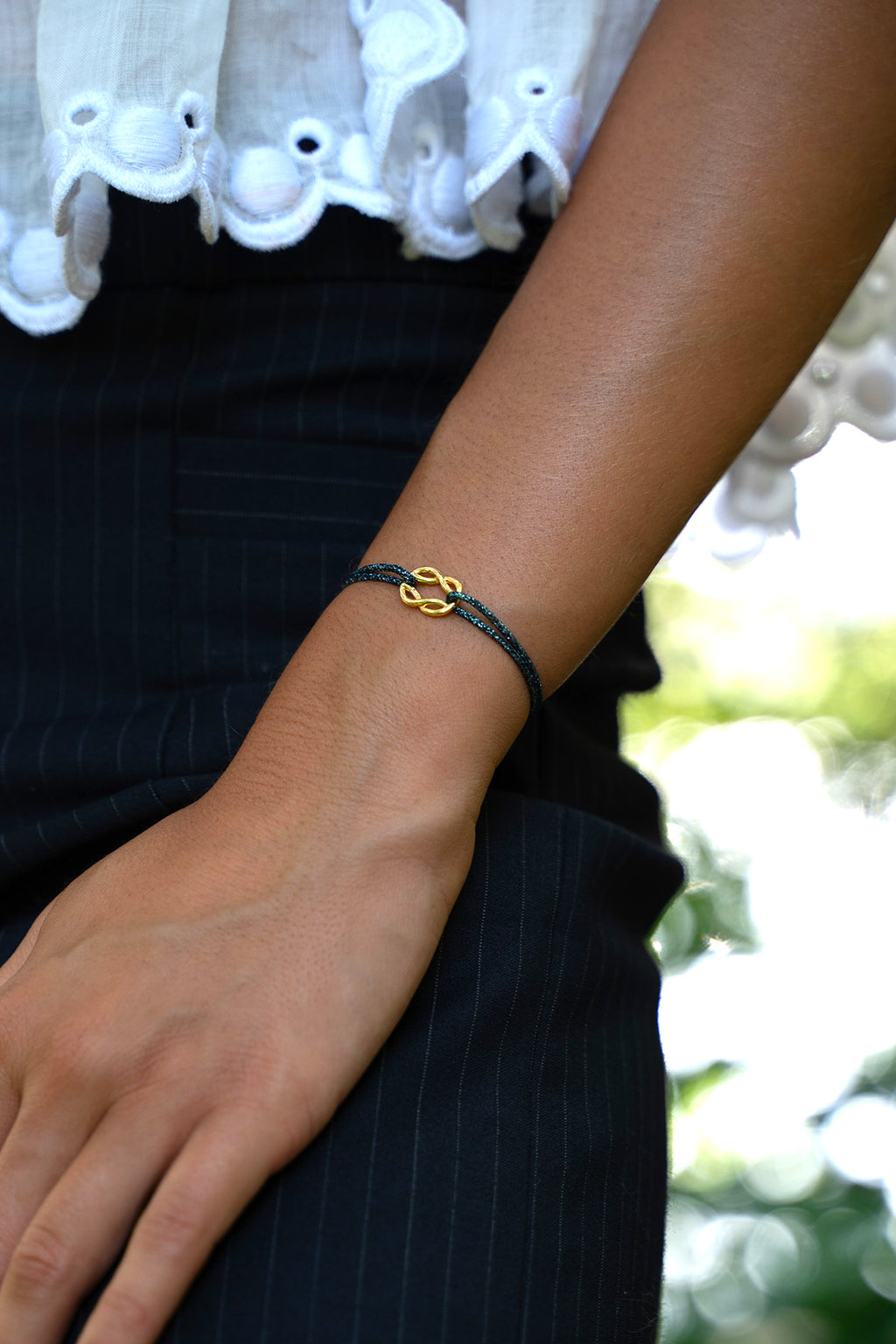 Paros Bracelet - Glittery Navy Blue
