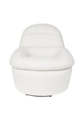 Velvoro - Fauteuil Lounge - Polyester - Blanc Cassé