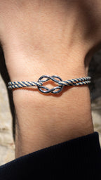 Balancine Bracelet - Navy Blue and White Striped