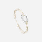 Pataras Bracelet - Beige and White Striped