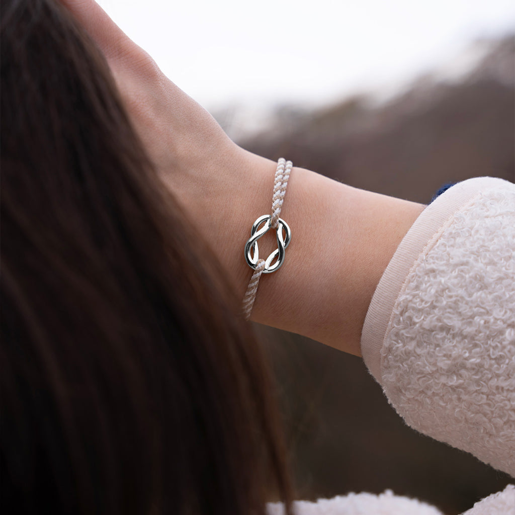 Pataras Bracelet - Beige and White Striped