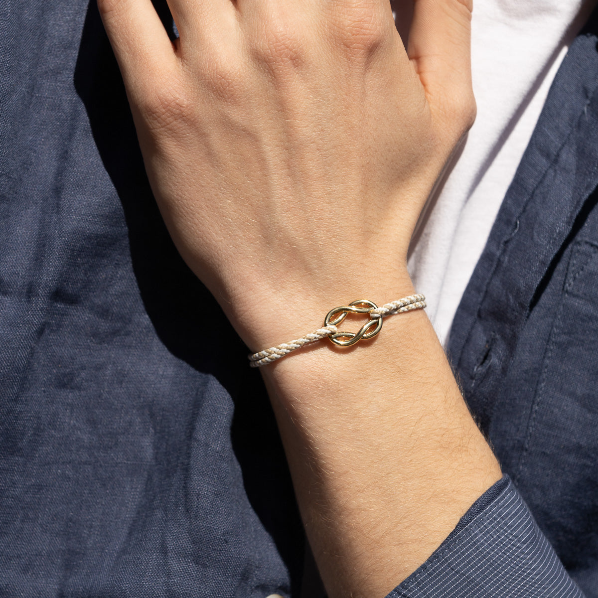 Palomar Bracelet - Beige And White