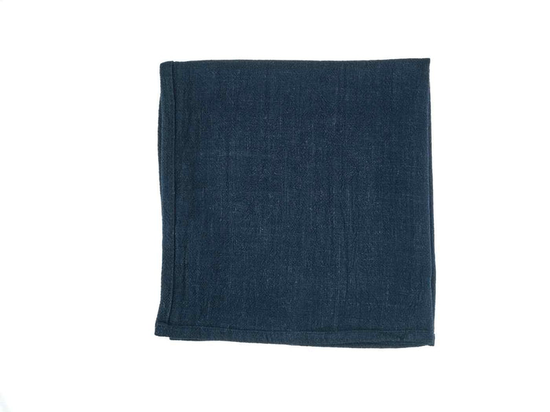 Serviette De Table - 6 Pièces - Lin Et Coton Bleu Nuit